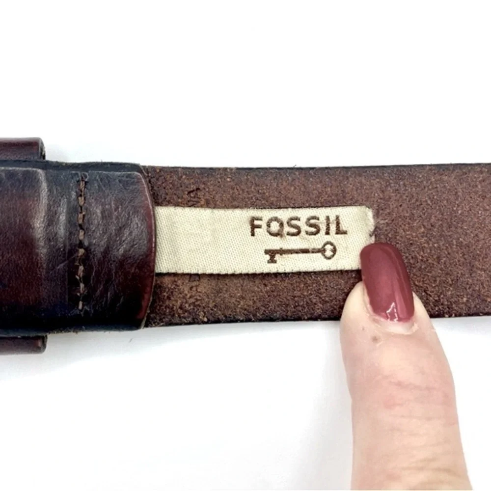 Fossil Mens Leather Belt‎ Medium